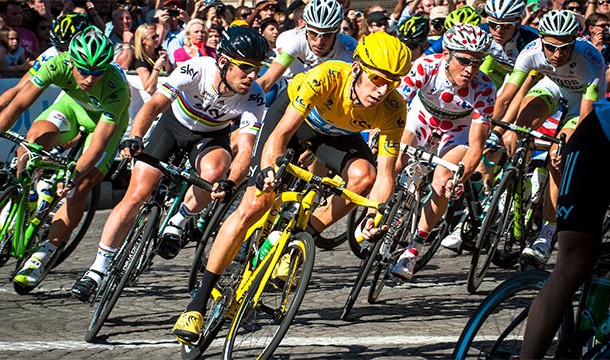 First organized during this bike boom in 1903, the Tour de France has been held every year since then except for pauses during the World Wars