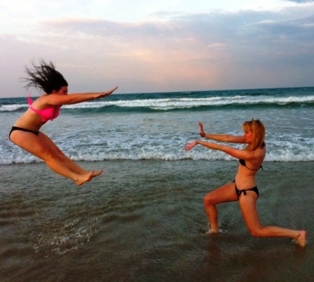 beach stunt