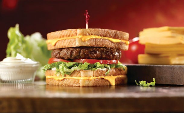 Friendly's Grilled Cheese Burger Melt
