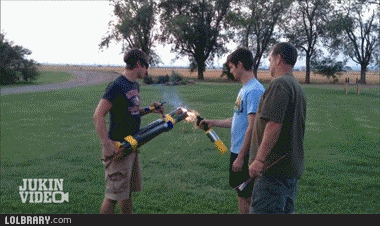 Firework rocket launcher