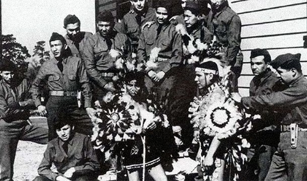 You already know about the Native Americans in WWI, but in WWII they really came into their own. The Navajo language is one of the most complicated languages on Earth and the Navajo Code Talkers were soldiers that used their native language to send messages on the battlefield