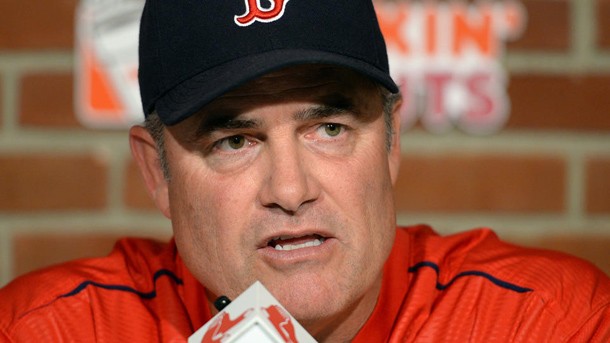(Boston, MA, 06/02/15) Boston Red Sox manager John Farrell speaks during a press conference at Fenway Park in Boston on Tuesday, June 02, 2015. Staff photo by Christopher Evans