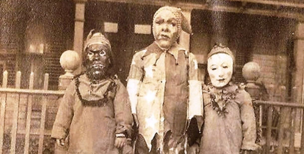 A creepy vintage halloween photos