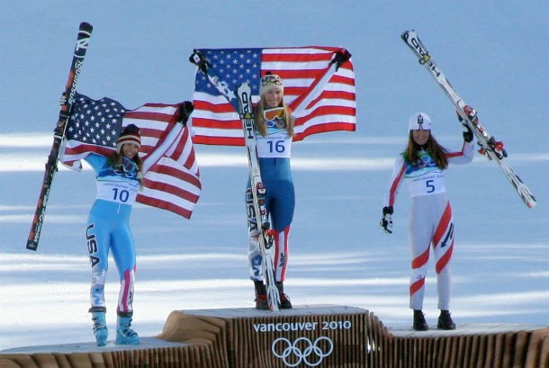 2010_Winter_Olympic_-_Womens_downhill_medals