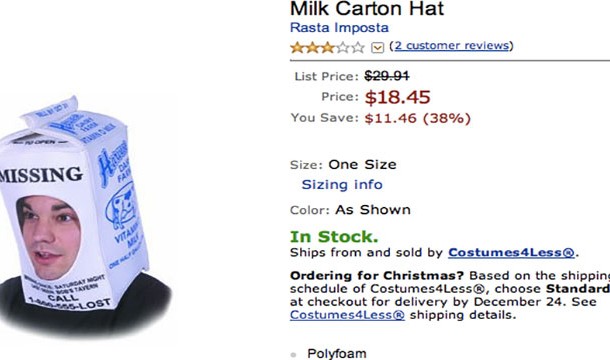 Milk Carton Hat