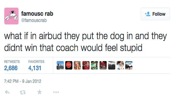 what if in airbud they put the dog in and they didn't win that coach would feel stupid