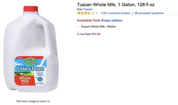 Tuscan Whole Milk, 1 Gallon, 128 fl oz