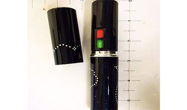 This stun gun concealed as lipstick that was confiscated at Chicago Midway International Airport