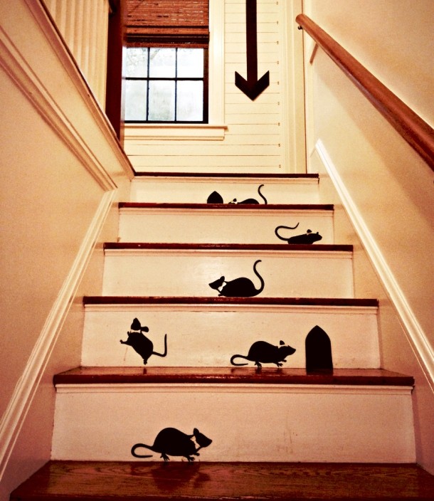 Mice on stairs