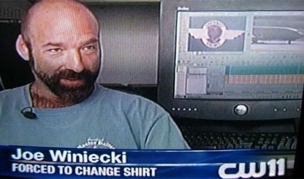 forced to change shirt