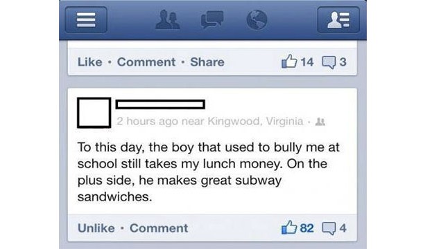 On the bright side, he makes great subway sandwiches