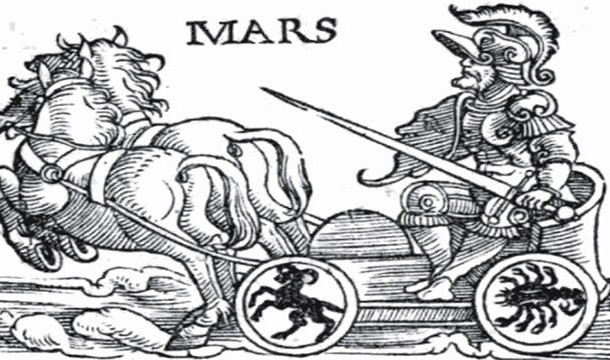 The name Mars comes from the Roman god of war