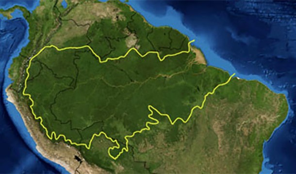 The Amazon River dumps so much fresh water into the ocean for nearly 100 miles off shore the ocean is less salty than normal