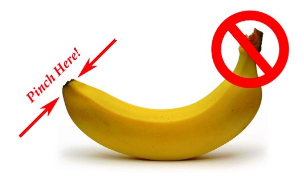 Peeling banana