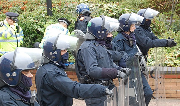In the UK, a civil disturbance must involved at least 12 people in order to be labeled as a riot