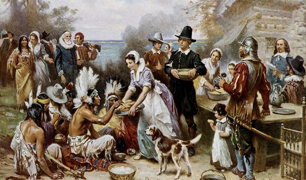 Much to their surprise, the first pilgrims at Plymouth Colony were greeted by a native american in English (his name was Samoset and he had begun to learn English from fisherman along the coast)
