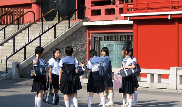 Many schools in Japan don't have janitors. It is the kids who do the janitor's job because cleanliness is seen as being related to morality.