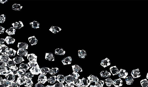 Diamonds weren't originally mined. In the past they were found along the bottoms of rivers