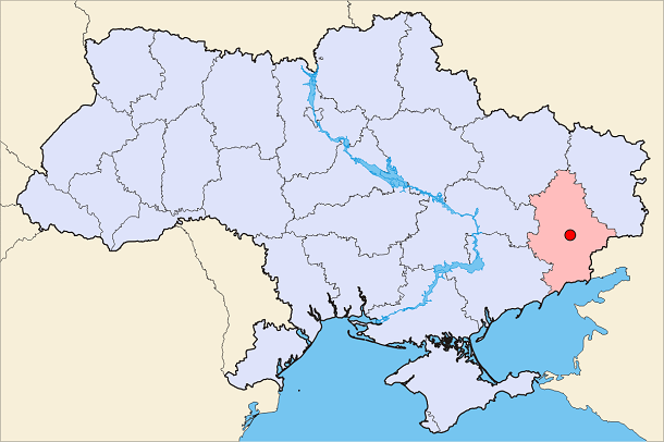 Donetsk-Ukraine-map