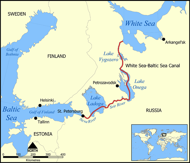 White_Sea_Canal_map