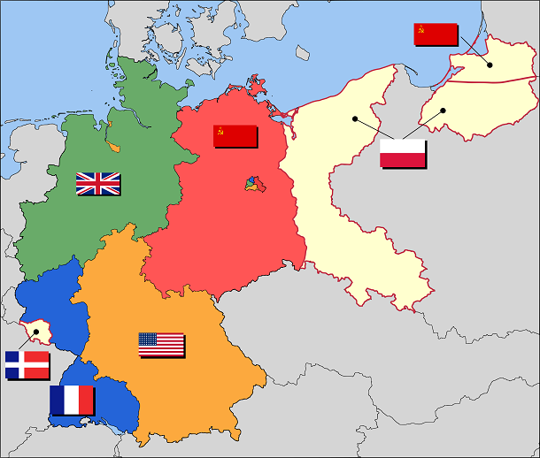 allied occupied germany 1945