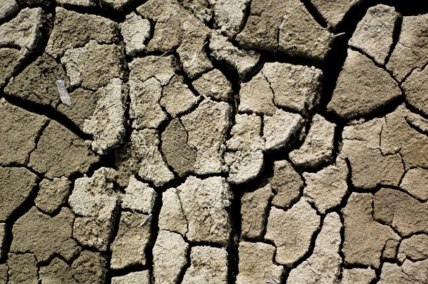 dry desert floor