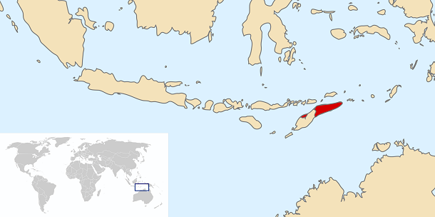 east timor on map