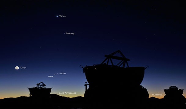 Mars is one of 5 planets you can see with your naked eye (Mars, Venus, Mercury, Saturn, and Jupiter)
