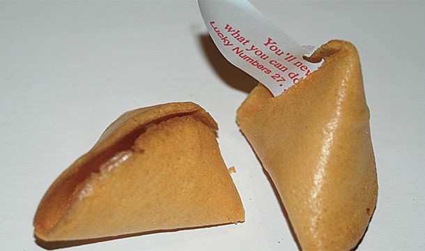 China didn't have fortune cookies until 1993. When they were introduced, they were marketed as "Genuine American Fortune Cookies"