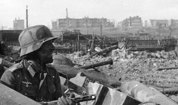 During the Battle of Stalingrad a railway station changed hands 14 times in one day