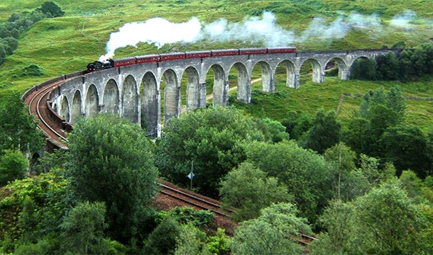 The West Highland Line Train is the real Hogwarts Express Train that was used in the movies. It runs every day.