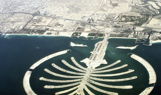 The Palm Islands in Dubai are some of the world's largest man made islands