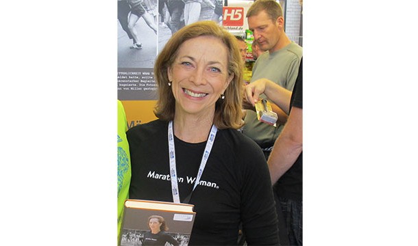 Kathrine Switzer was the first woman to run in the Boston Marathon in 1967. Officials, who hadn't initially realized that she was a woman, tried to remove her from the race