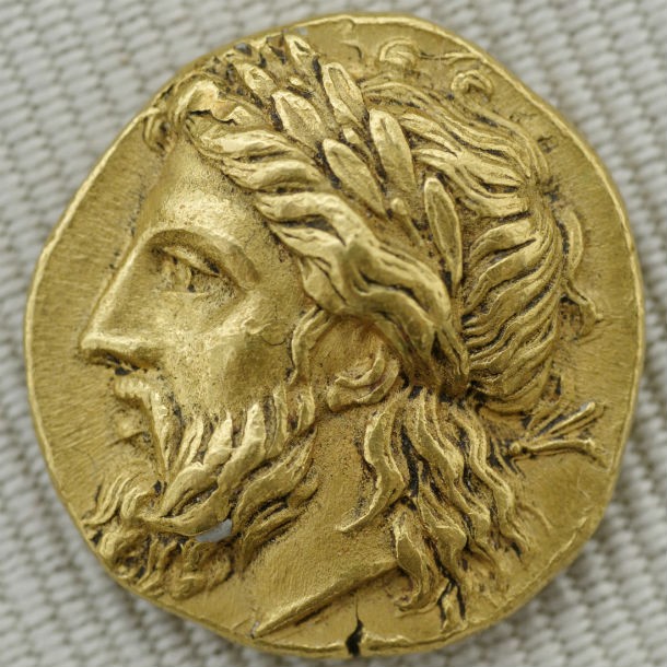 Zeus on coin