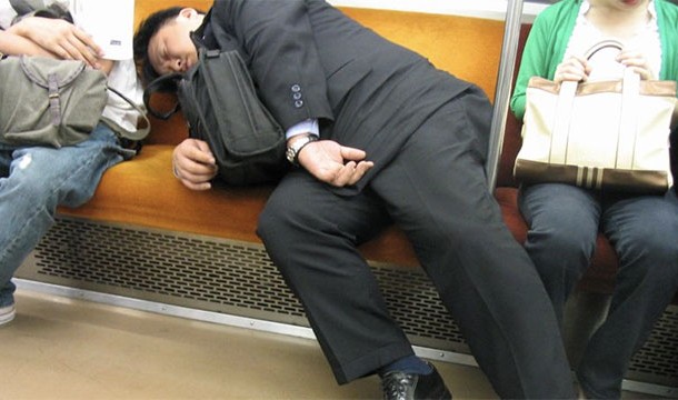 Sleeping on the job in Japan is seen as acceptable because it is a sign of working hard