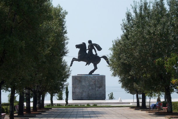Alexander's statue in Greece