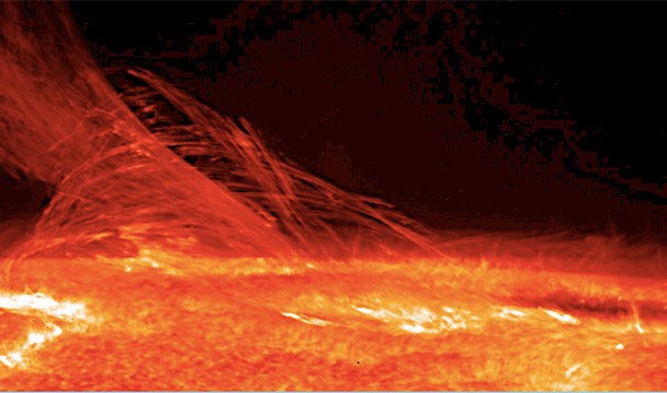 There are fire tornadoes on the sun that are bigger than Earth itself