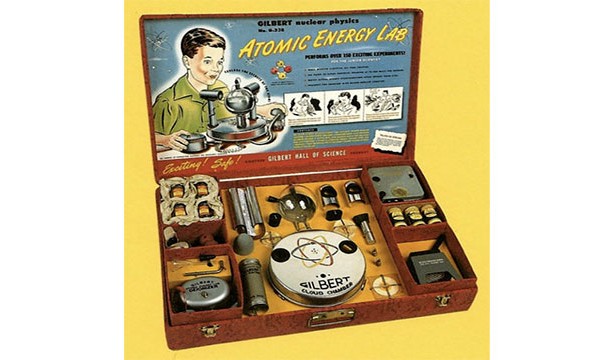 A toy called the Gilbert U-238 Atomic Energy Laboratory was sold during the 50s. It came with real-live ore samples.