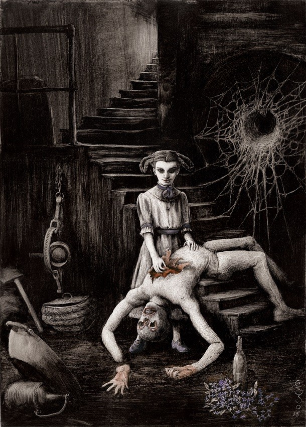 A Puppet for the Niece, by Santiago Caruso