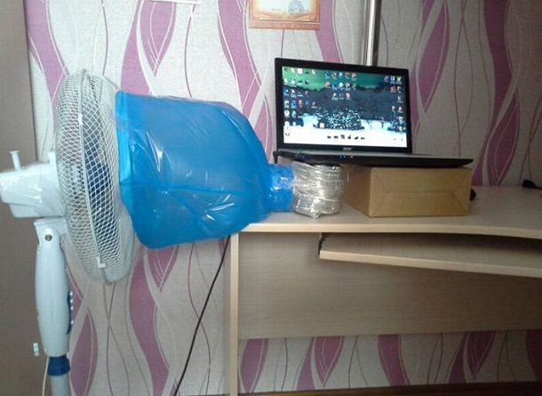 keeping the laptop cool