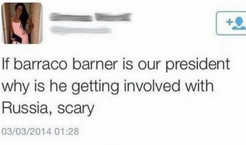 If barraco barner is our president why is he getting involved with Russia, scary