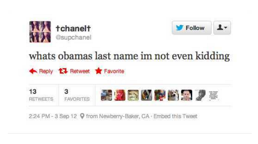 What's Obama's last name I'm not even kidding