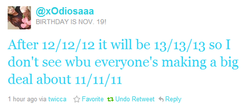 After 12/12/12 it will be 13/13/13 so I don't see why everyone's making a big deal