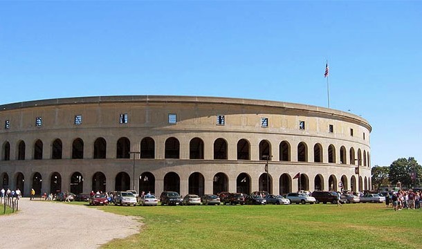 Harvard Stadium was the first reinforced concrete structure in the world
