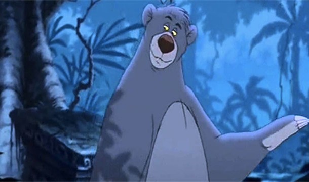 Baloo is Hindi for "bear". And Simba is Swahili for "lion"