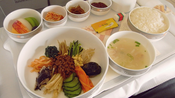 asiana airlines business class meal