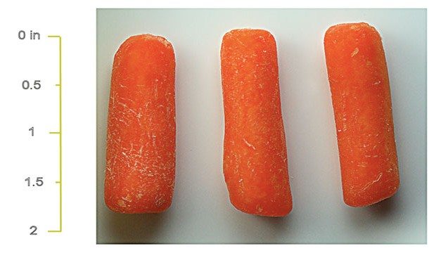 Baby carrots aren't miniature carrots. They're cut from the remains of ugly carrots that couldn't be sold.