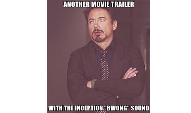The Inception "boom" sound in movie trailers meme