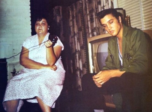 Elvis and his mother