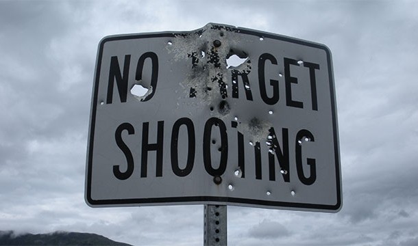target shooting sign